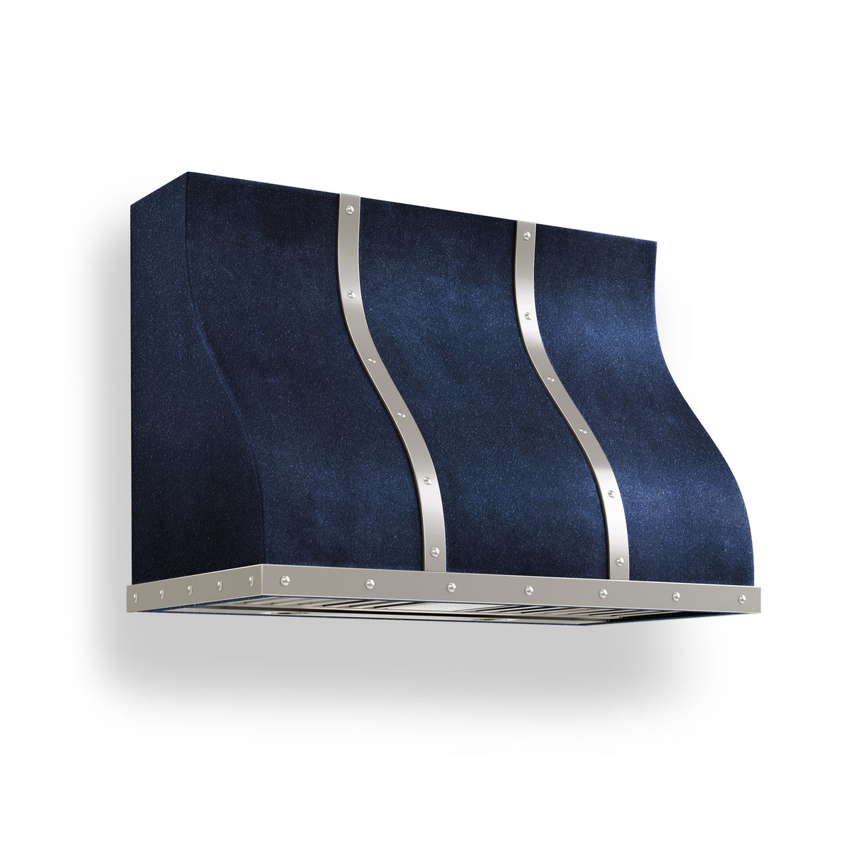 【U LAN】Clay Fired Pigment Hood Tatum Custom Range Hood | Curved Range Hood - Modern Copper, LLC
